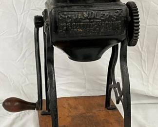 EARLY CHANDLERS ICE CUTTING MACHINE