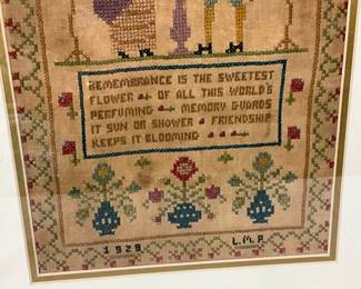 EARLY 1800'S SAMPLER