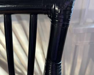 Pair of Ebony McGuire Arm Chairs. Photo 2 of 5.