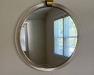Lucite Mirror. Measures 26" D.