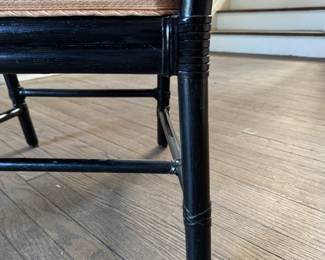 Pair of Ebony McGuire Arm Chairs. Photo 5 of 5.