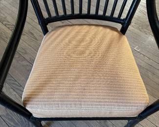 Pair of Ebony McGuire Arm Chairs. Photo 4 of 5.