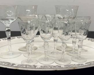 Glass Platter Cups