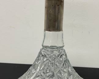 Vintage Clear Glass Ships Decanter