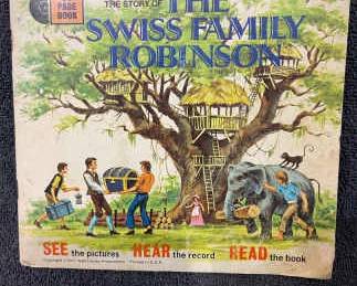 Vintage Disney Swiss Family Robinson Book With 33 1 3 LP