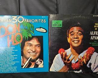 Vintage Hawaiian Vinyl Pair Alfred Apaka  Don Ho