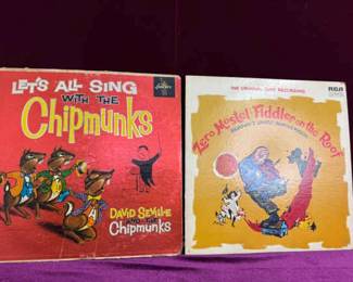 Vintage Vinyls Lets All Sing With The Chipmunks And Fiddler On The Roof 