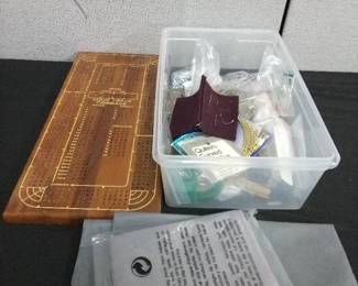 Mixed Sewing Craft Supply Box  Quilting, Buttons, Findings  More