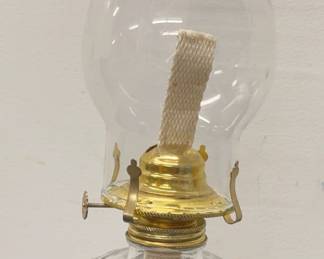 Vintage Glass Oil Lamp