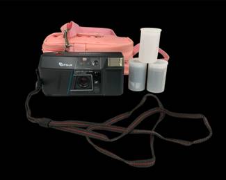 Fuji Camera 2 Rolls Of Film  Carry Case