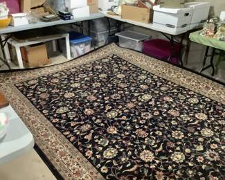 Black and ivory rug…7’10” x 10,10” presale $100