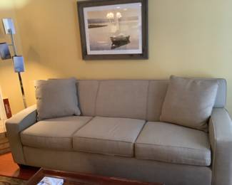 Walter e smith sofa…..measures 84” l x 34” d x 33” h.  Presale $350.  In excellent condition.
