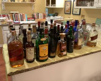 Lots of alcohol