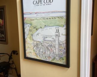 Vintage maps from traveling…cape Cod measures 30” h x 24” w.