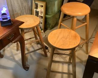 Three stools….different heights