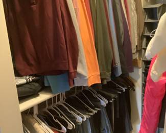Coats, jackets, tops, jeans and pants