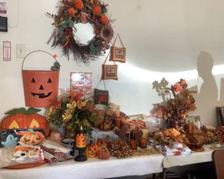 Halloween and fall decorations