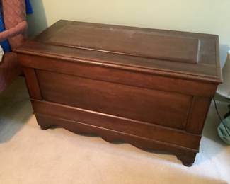 Blanket or hope chest.  Measures 43 w x 21 d x 21 h.  Presale $150