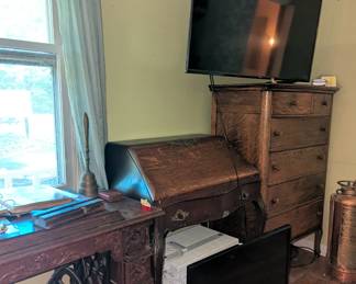Antiques and some modern TVs etc
