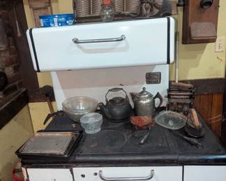 Antique wood burning stove