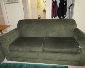 Green sofa