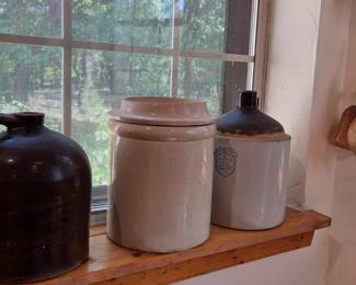 Vintage crock jugs