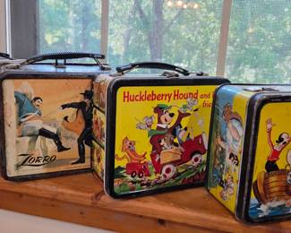 Collection of vintage lunch boxes