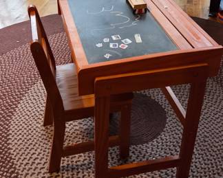 Antique childs school desk
