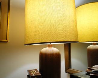 Pair of Teak lamps