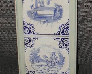 Tile wall hanging
