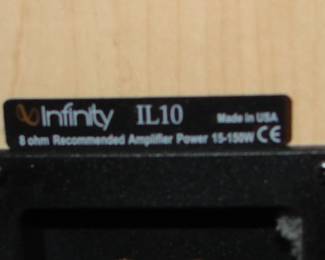 Infinity speakers