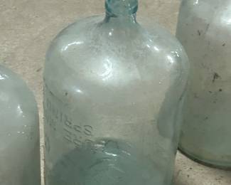 Vintage glass jugs