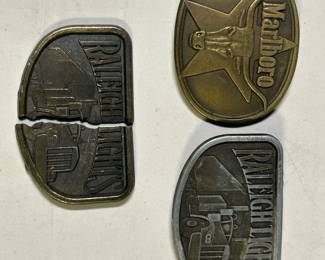 Cigarette belt buckles