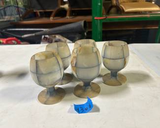 Vintage goblet glasses