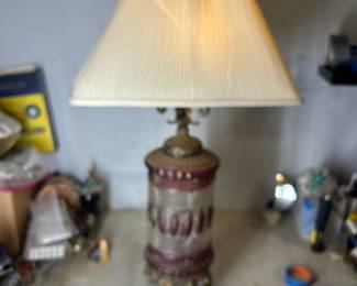 Vintage glass lamp