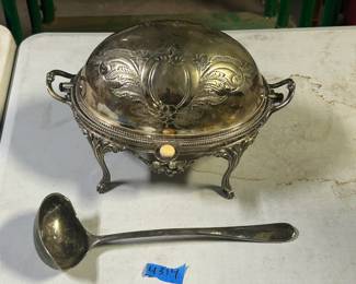 Silver plate serving set