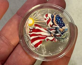 Lady liberty collector coin