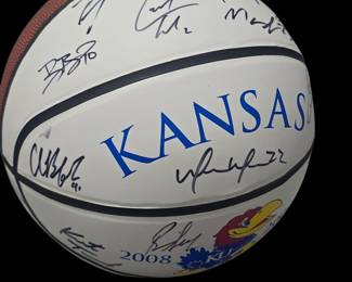 2008-2009 team signed KU Basketball