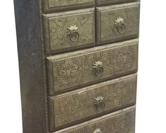 Tin Covered What-Not cabinet