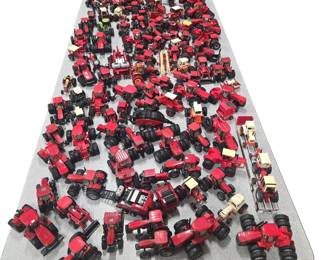 Hundreds of diecast tractors by Case and Farmall