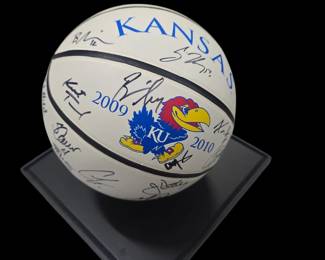 2009-2010 team signed KU Basketball