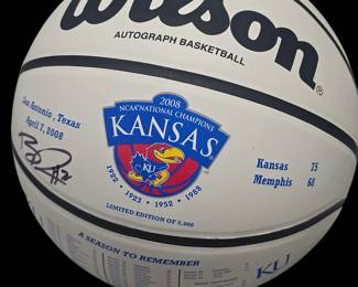 Brandon Rush signed KU Basketball 2008