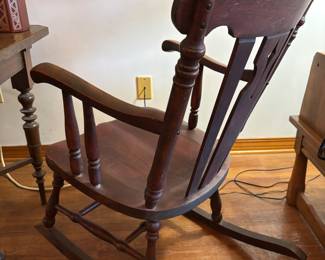 Wood Rocker 22”w 18”d 35”t. $ 150.00