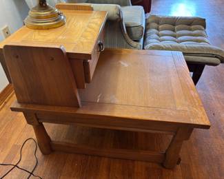 MCM two tiered end table. 
22”w 30”d 25.5”t. $ 125.00