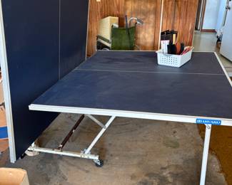 Harvard collapsible /Mobile Ping Pong Table and accessories. 60"w 54.5-109"L open 30.5"t open                   $ 175.00