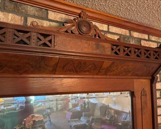 East Lake Antique Mirror. 52.5”w 11.5”d 42”t.    $ 400.00