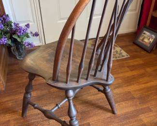 Braced back Windsor Side Chair
17”w 19.d 35.5”t.  $ 60.00