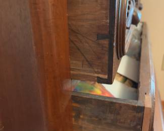 Antique Dresser with Marble Top 41.5"w 19"d 34.5"t           $ 250.00