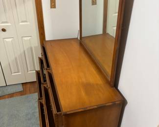 Dresser with mirror 52”w 19”d 32”t 66”t with mirror        $ 250.00