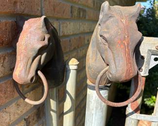 Iron Horse Hitching Post (2) $125.00 pair
